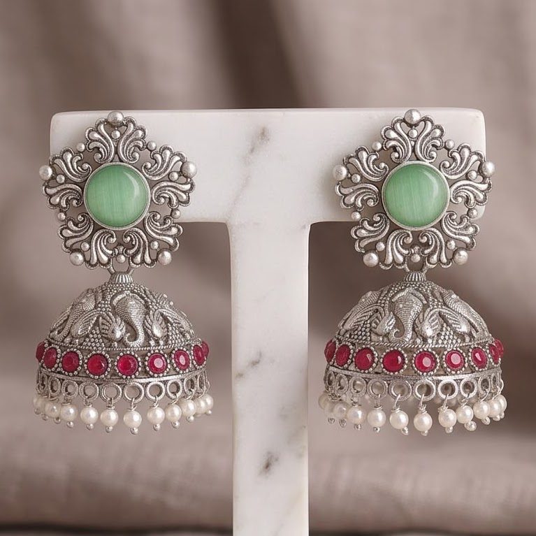 Divya Jhumki - Green
